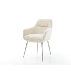 Jedálenská stolička Pejo-Flex teddy látka béžová 4-nohá zúžená vyobraziť