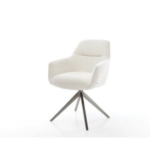 Jedálenská stolička Pejo-Flex bouclé mäkký béžová krížová podstava vyobraziť