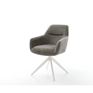 Jedálenská stolička Pejo-Flex bouclé mäkký tmavobéžová krížová vyobraziť