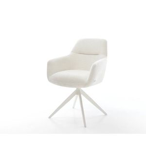 Jedálenská stolička Pejo-Flex bouclé mäkký béžová krížová podstava vyobraziť