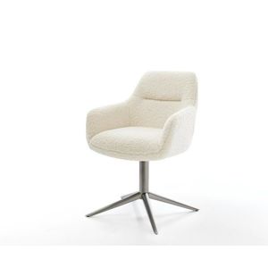 Jedálenská stolička Pejo-Flex teddy látka béžová podstava grafitová vyobraziť