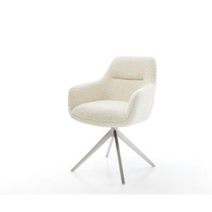 Jedálenská stolička Pejo-Flex teddy látka béžová krížová podstava vyobraziť