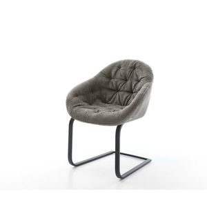 Konzolová jedálenská stolička Gaio-Flex bouclé mäkký tmavobéžová vyobraziť