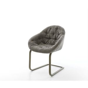 Konzolová jedálenská stolička Gaio-Flex bouclé mäkký tmavobéžová vyobraziť