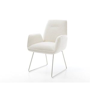 Jedálenská stolička Zoa-Flex bouclé mäkký béžová tenká podstava vyobraziť