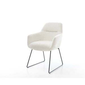 Jedálenská stolička Pejo-Flex bouclé mäkký béžová tenká podstava vyobraziť