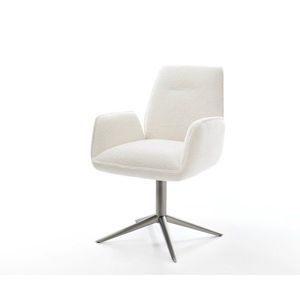 Jedálenská stolička Zoa-Flex bouclé mäkký béžová podstava grafitová vyobraziť