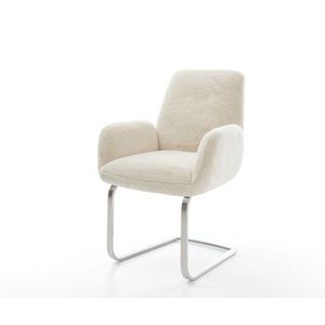 Jedálenská stolička Zoa-Flex plyšový manšester krémovo biela vyobraziť