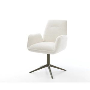 Jedálenská stolička Zoa-Flex bouclé mäkký béžová krížová podstava vyobraziť