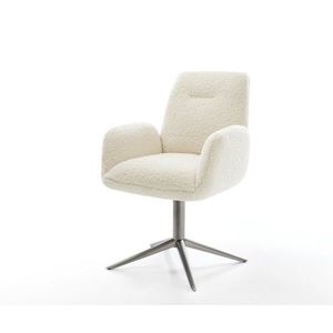 Jedálenská stolička Zoa-Flex teddy látka béžová podstava grafitová vyobraziť