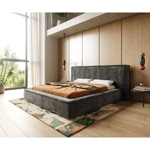 Čalúnená posteľ Filikos 180x200 cm šenilka antracitová vyobraziť