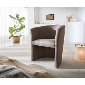 Koktailové kreslo Pieder vintage taupe čalúnené vintage vzhľad vyobraziť