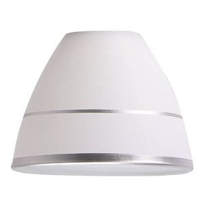 Biele sklenené tienidlo s pásikom E27 pre žiarovky Elotte vyobraziť