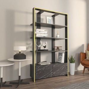 Knižnica Elena - Black, Marble vyobraziť