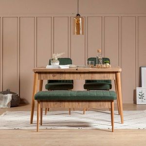 Jedálenský set s rozkladacím stolom a stoličkami (4 kusy) Vina 1070 - Green, Atlantic vyobraziť