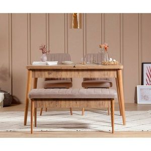 Jedálenský set s rozkladacím stolom a stoličkami (4 kusy) Vina 0900 - Atlantic Stone vyobraziť