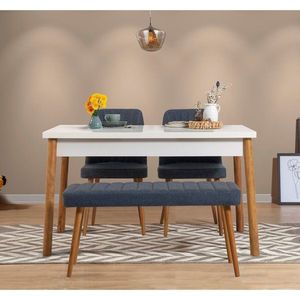 Set stola a stoličiek (4 kusy) Costa Atlantic-White Navy Blue vyobraziť