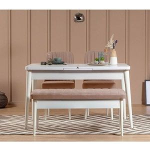 Lavica Vina Bench White, Stone vyobraziť