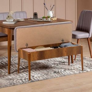 Lavica Vina Bench Soho, Walnut vyobraziť