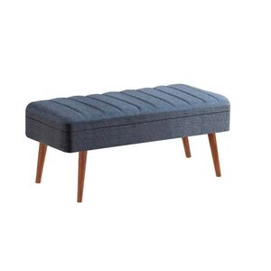 Lavica Vina 1048 - 2 - Walnut, Dark Blue vyobraziť