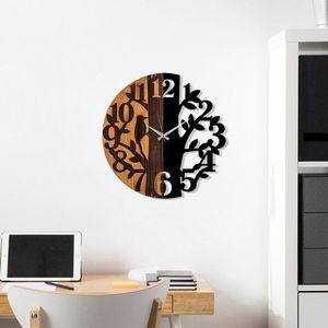 Dekoratívne drevené nástenné hodiny Wooden Clock - 71 vyobraziť