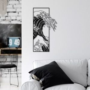 Dekoratívny kovový doplnok na stenu Waves 3 vyobraziť