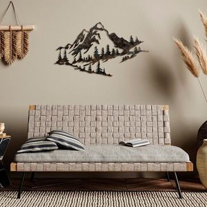 Dekoratívny kovový doplnok na stenu Mountain - 1 vyobraziť