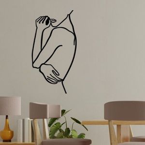 Dekoratívny kovový doplnok na stenu Woman 2 vyobraziť