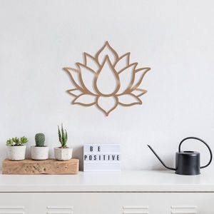 Dekoratívny kovový doplnok na stenu Lotus Flower 1 - Copper vyobraziť