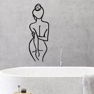 Dekoratívny kovový doplnok na stenu Woman Body vyobraziť