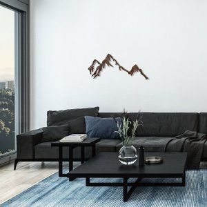 Dekoratívny kovový doplnok na stenu Rusty Mountain vyobraziť