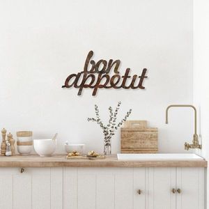 Dekoratívny kovový doplnok na stenu Rusty Bon Appetit vyobraziť