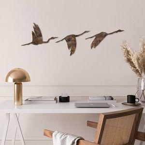 Dekoratívny kovový doplnok na stenu Rusty Birds 1 vyobraziť