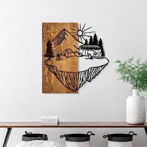 Dekoratívny drevený doplnok na stenu Camp Life vyobraziť