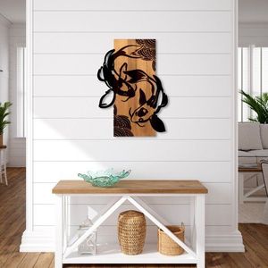 Dekoratívny drevený doplnok na stenu Fish Yang vyobraziť