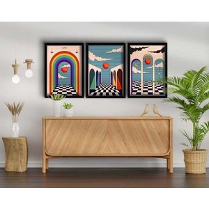 Dekoratívny rámovaný obraz z MDF (3 kusy) 3p3752softct-012 vyobraziť