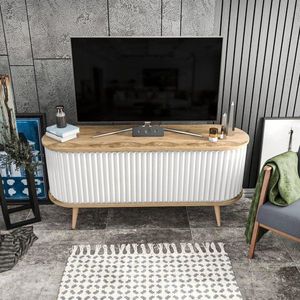 TV stolík Stor - Oud Oak, White vyobraziť