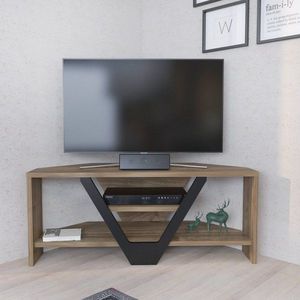 TV stolík Karin - Walnut, Black vyobraziť