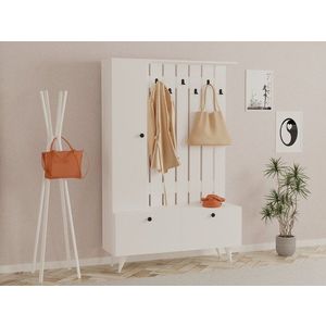 Predsieňová stena Lala - White vyobraziť