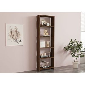 Knižnica New - Walnut vyobraziť