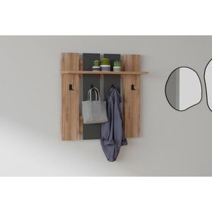 Nástenný háčik Mita - Walnut, Anhtacite vyobraziť