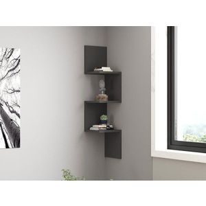 Nástenná polica Zikzak - Anthracite vyobraziť