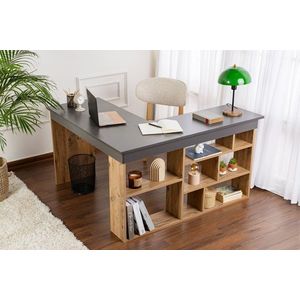 Písací stôl Vesper - Anthracite, Atlantic Pine vyobraziť