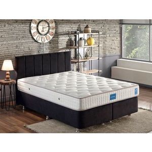 Rám manželskej postele s čelom Ela Double - Black (150 x 200) vyobraziť