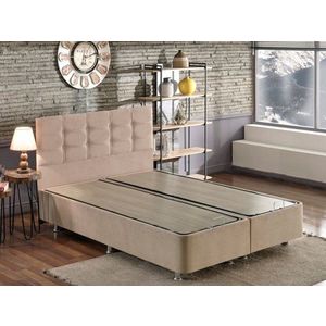 Rám manželskej postele s čelom Polo - Light Brown (160 x 200) vyobraziť