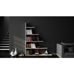 Knižnica Reward - White, Walnut vyobraziť