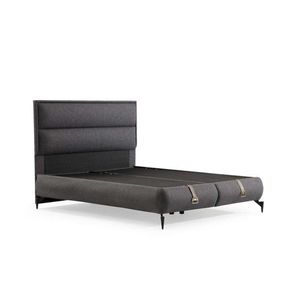 Rám manželskej postele s čelom Rise 120 x 200 - Dark Grey vyobraziť