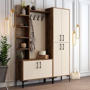 Predsieňová stena Viyana DA - Walnut, Cream vyobraziť