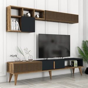 TV skrinka / Obývacia stena Milan TV - Walnut, Anthracite vyobraziť