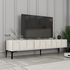 TV stolík Lyon 42 - Cream, Black vyobraziť